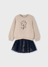 Mayoral Girls Tulle Skirt Set 4936