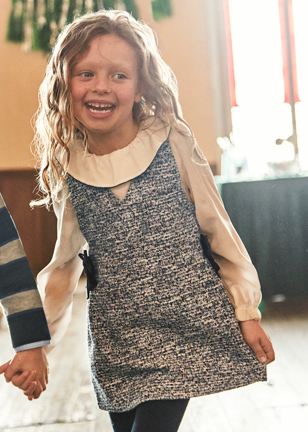Mayoral Girls Combined Pinafore Dress & Top 4990