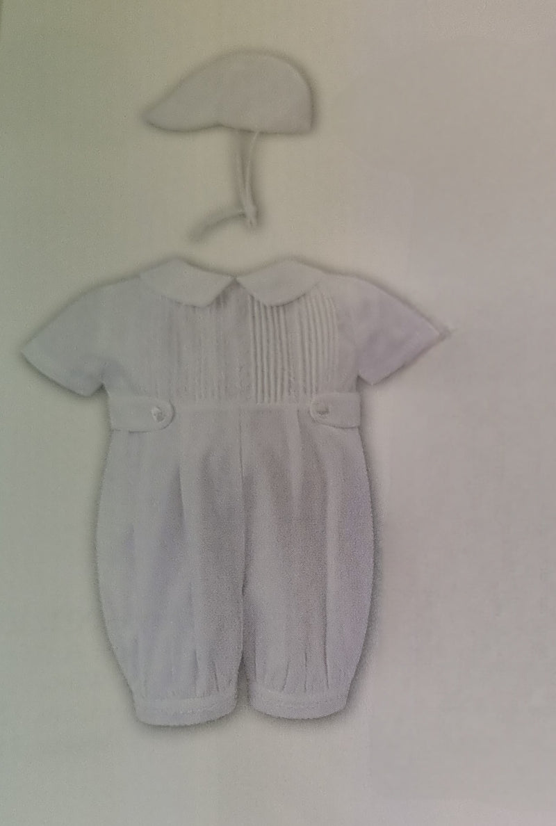 Sarah Louise Christening Robe, Romper & Cap 001179