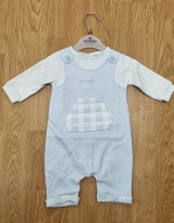 Tutto Piccolo All In One Check Pocket Dungaree Set 8286W24