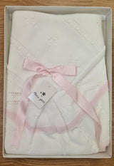 Alma Petit Border Bow Boxed Shawl