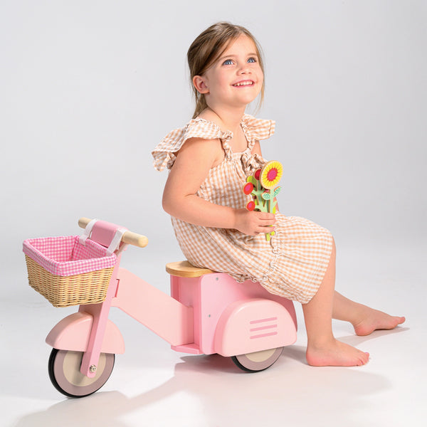 Tender Leaf Scooter with Basket (Pink)