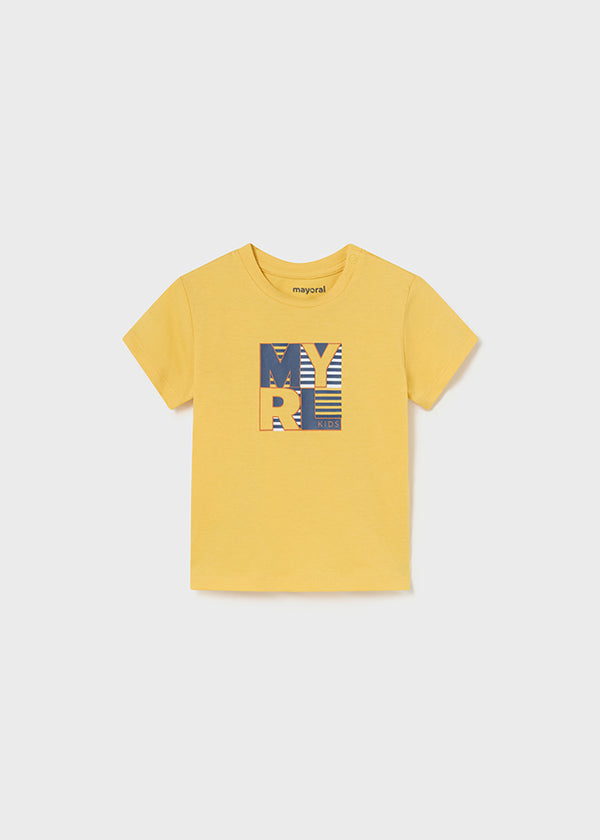 Mayoral Toddler Boys Yellow Motif T-Shirt 106