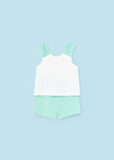 Mayoral Toddler Girls Aqua Under The Sea T-Shirt & Shorts Set 1230