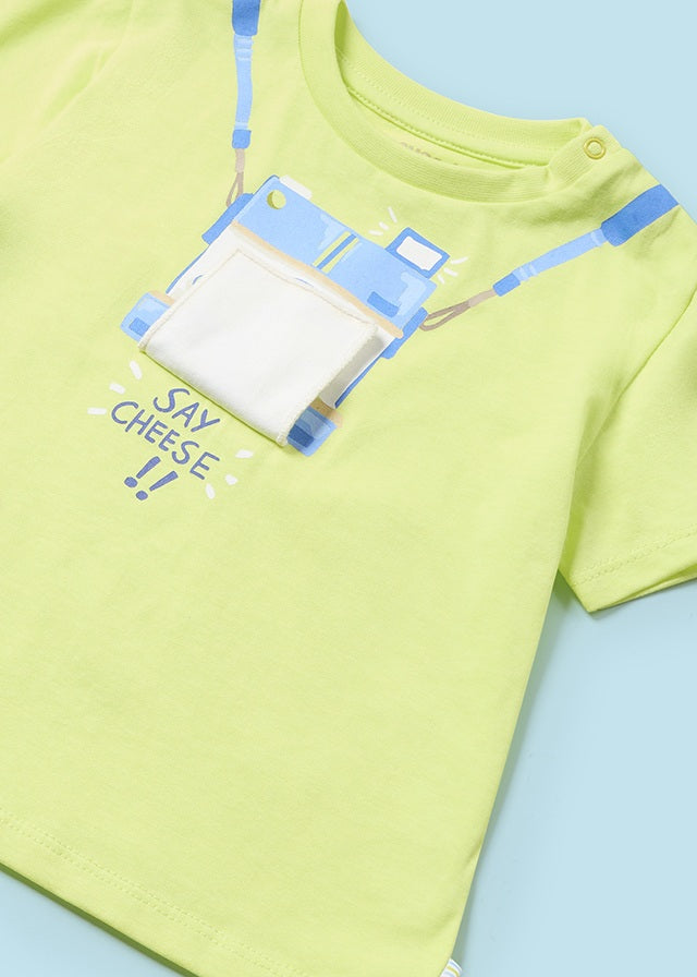Mayoral Toddler Boys Camera Motif T-Shirt & Shorts Set 1657