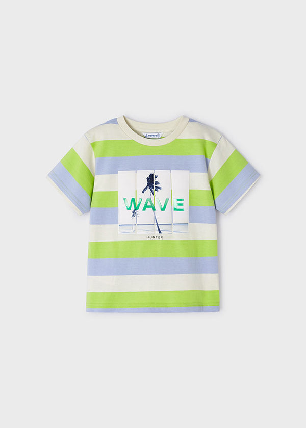 Mayoral Boys Wave Striped T-Shirt 3019