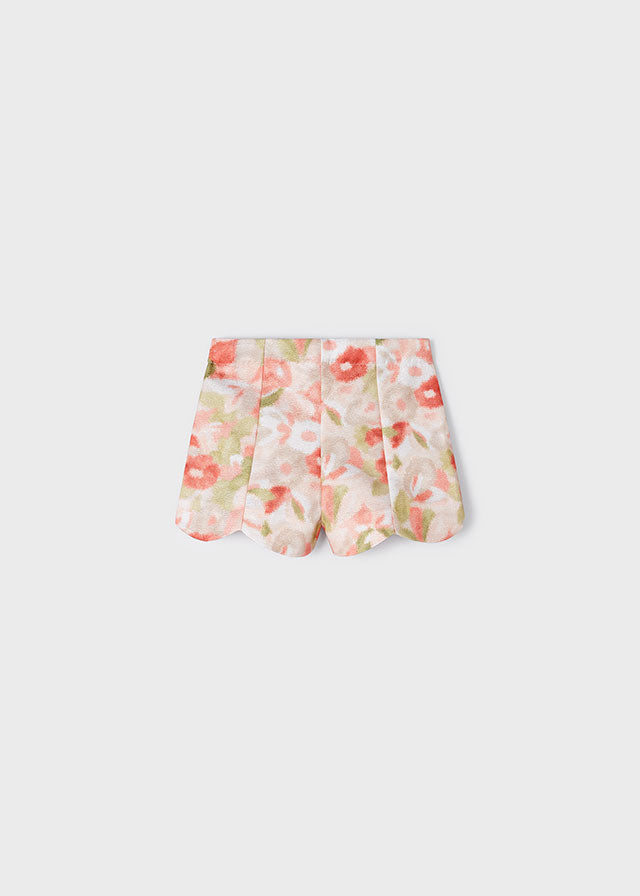 Mayoral Girls Pastel Flower Shorts 3251