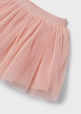 Mayoral Girls Peach Tulle Skirt & T-Shirt Set 3953