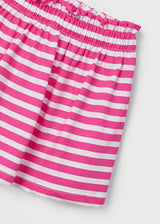 Mayoral Girls Cerise Striped Skirt & T-Shirt Set 3958