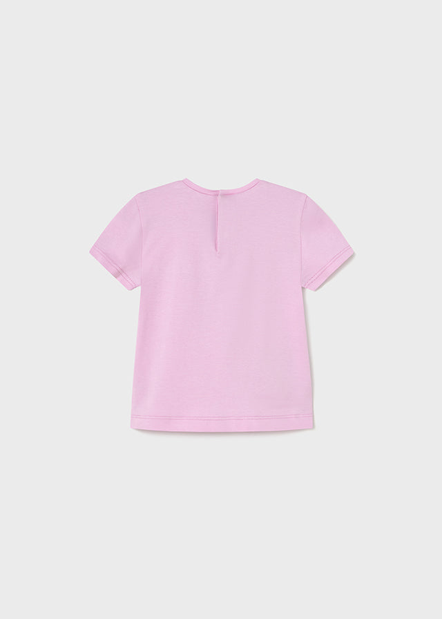 Mayoral Toddler Girls Pink Flower Print T-Shirt 105