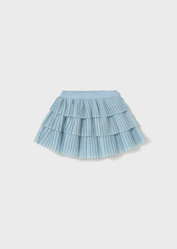 Mayoral Blue Toddler Girls Tulle Tiered Skirt 1901
