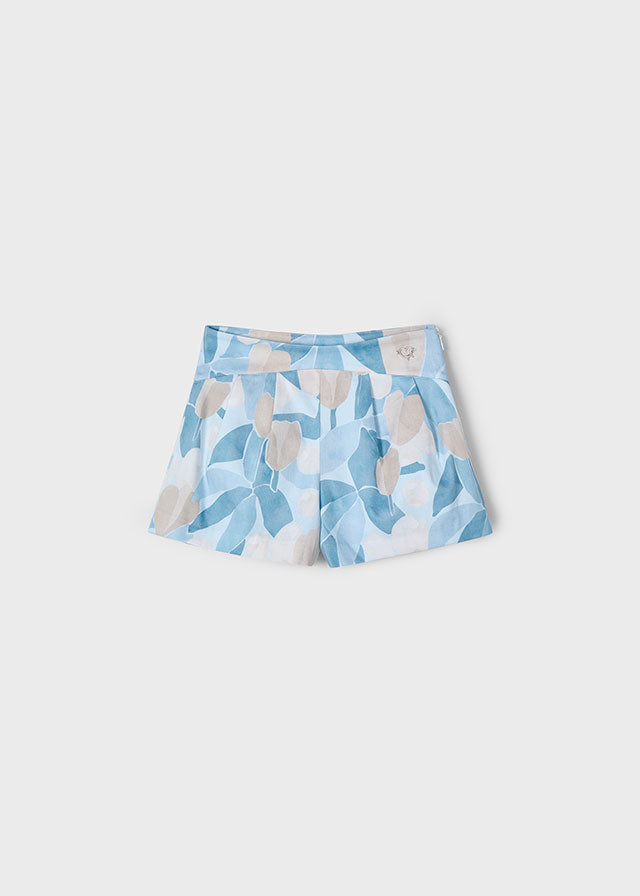 Mayoral Girls Blue Printed Skort 3905