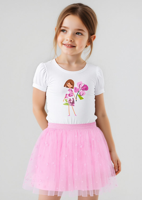 Mayoral Girls Tulle Skirt Set 3946