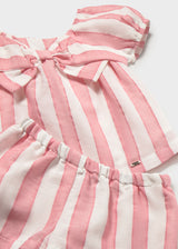 Mayoral Toddler Girls Striped Short Set 1211