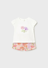 Mayoral Toddler Girls Blossom Printed Short Set 1213