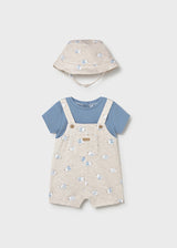 Mayoral Baby Boys Waves All In One Romper & Hat 1607