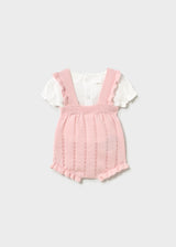 Mayoral Baby Girls Knit Bib Short Set 1637