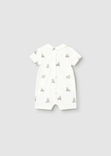 Mayoral Baby Boys Natural Teddy Print Romper 1715
