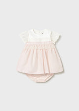 Mayoral Baby Girls Tulip Rose Dress & Pants Set 1883