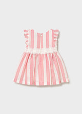 Mayoral Toddler Girls Pink Striped Dress 1904