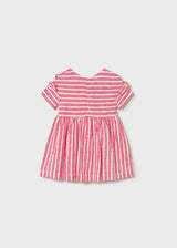 Mayoral Toddler Girls Geranium Striped Dress & Bag 1919