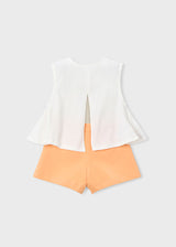 Mayoral Girls Pumpkin Short Set 3228