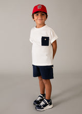 Mayoral Boys Navy 3 Piece Short Set 3601