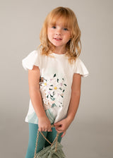 Mayoral Girls Flowers Legging Set 3724