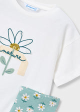 Mayoral Girls Flowers Legging Set 3727