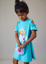 Mayoral Girls Caribbean Dress & Bag 3941