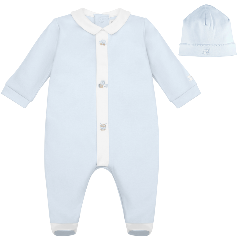 Emile Et Rose Kent Blue All In One & Hat 2617
