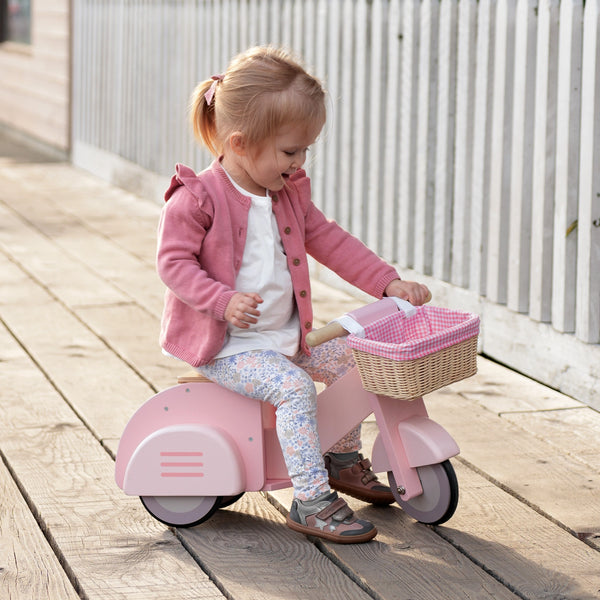 Tender Leaf Scooter with Basket (Pink)