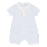 Blues Baby Cannes Baby Blue Smocked Romper BB2273