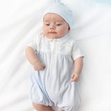 Blues Baby Cannes Blue Romper & Hat Set BB2274