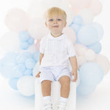 Blues Baby Cannes Blue Smocked Short Set BB2280A