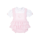 Pastels & Co Helena Pink Dungaree Set 805B