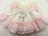 Kinder Sparkle Ribbon Rose Lace Dress