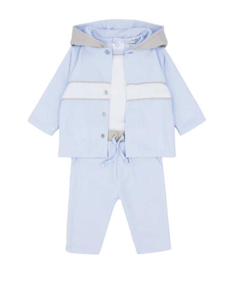 Blues Baby 3 Piece Hooded Set BB1609