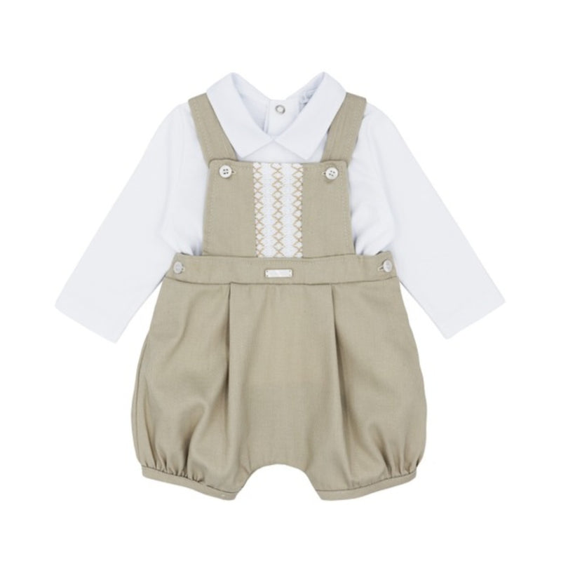 Blues Baby Beige Short Dungaree Set BB1593