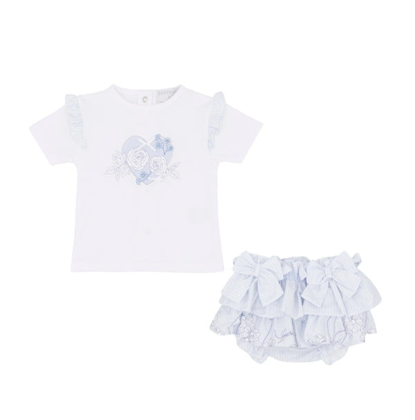 Pastels & Co Luna Blue Floral Jam Pant Set