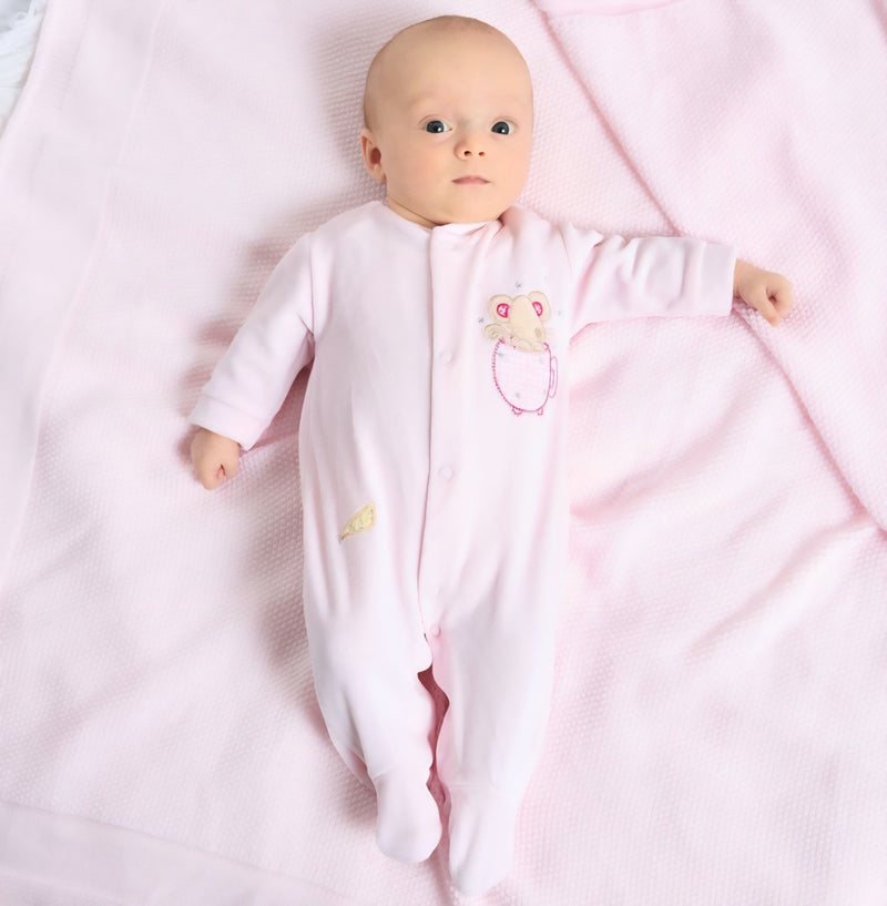 Dandelion Pink Mouse & Tea Cup Onesie