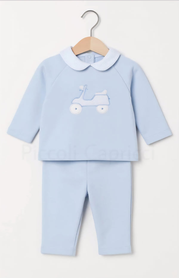 Babidu Scooter Motif Blue Jog Set 62128