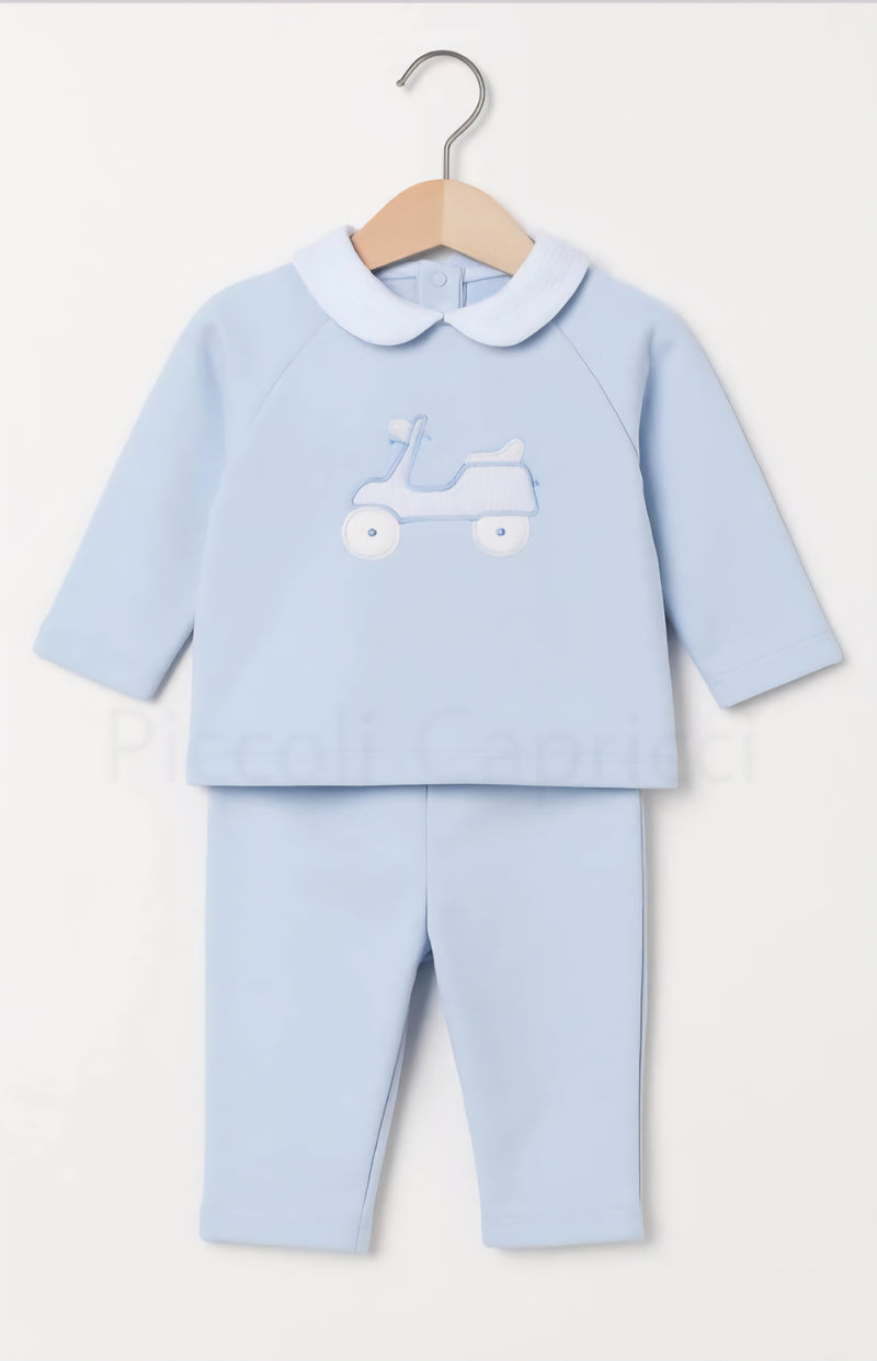 Babidu Scooter Motif Blue Jog Set 62128