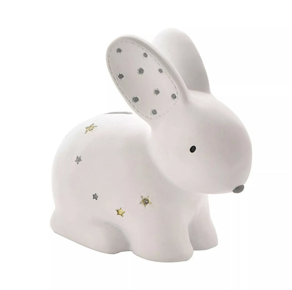 Bambino By Juliana White Resin Bunny Bank