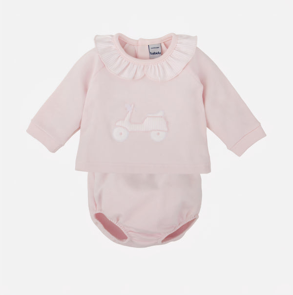 Babidu Scooter Motif Pink Bloomer Set 41128