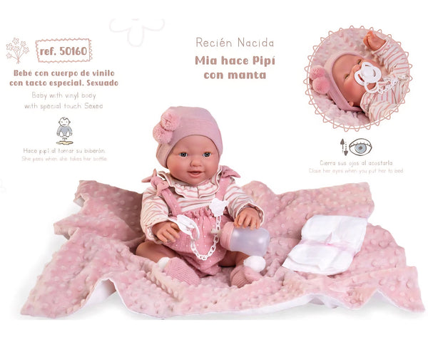 Mia Newborn Baby Doll 50160