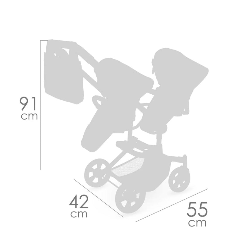 DeCuevas Sophie Twin Doll's Pram 90875