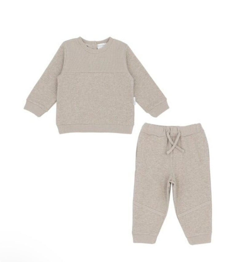 Pastels & Co Morris Taupe Jog Set