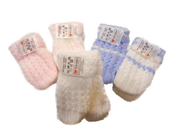 Kinder Cable Knit First Size Mitts