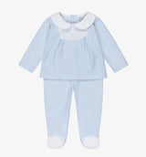 Babidu 100% Cotton Blue Waffle 2 Piece Set 50361